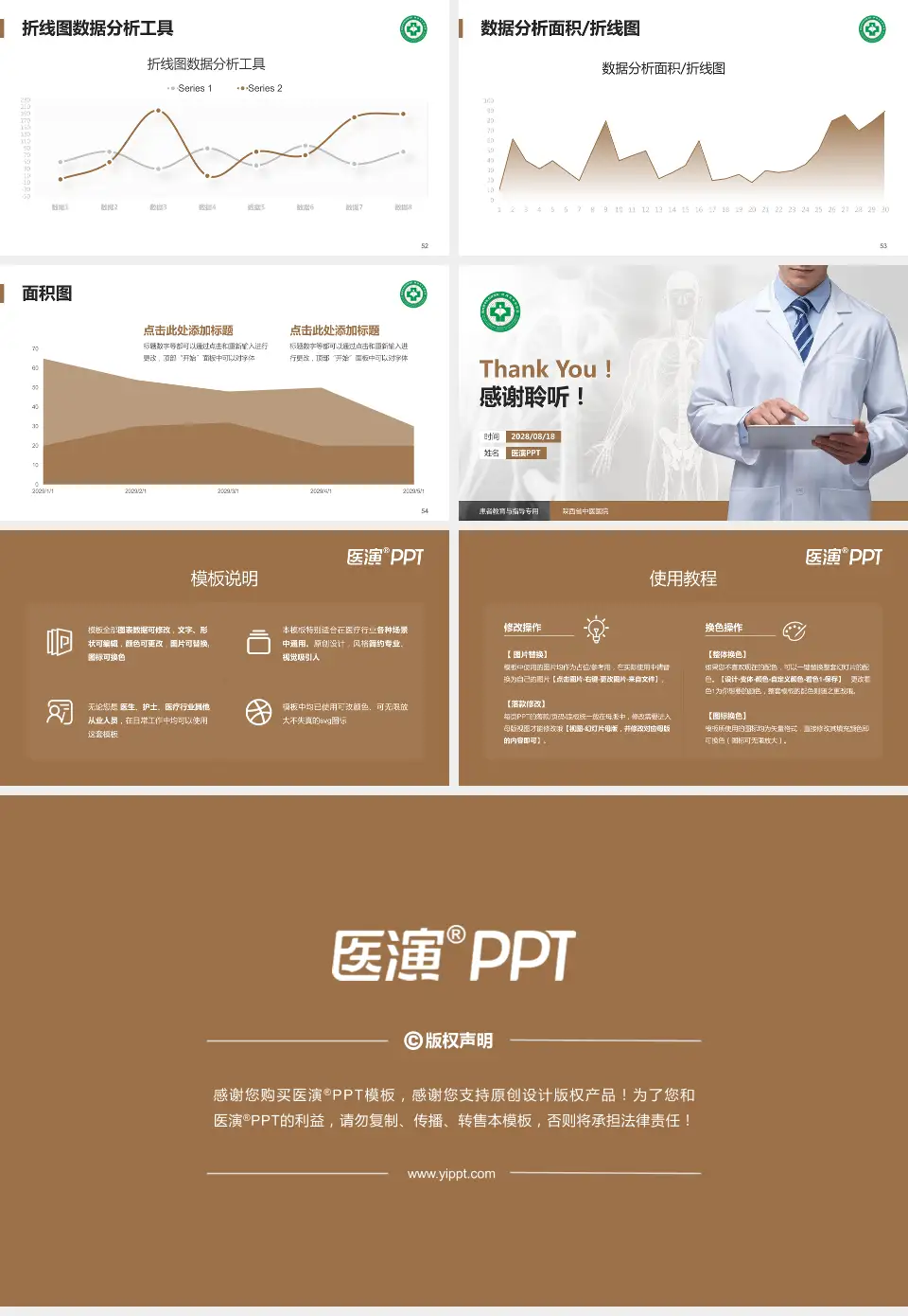 陕西省中医医院患者教育与指导PPT模板16:9格式幻灯片预览图7