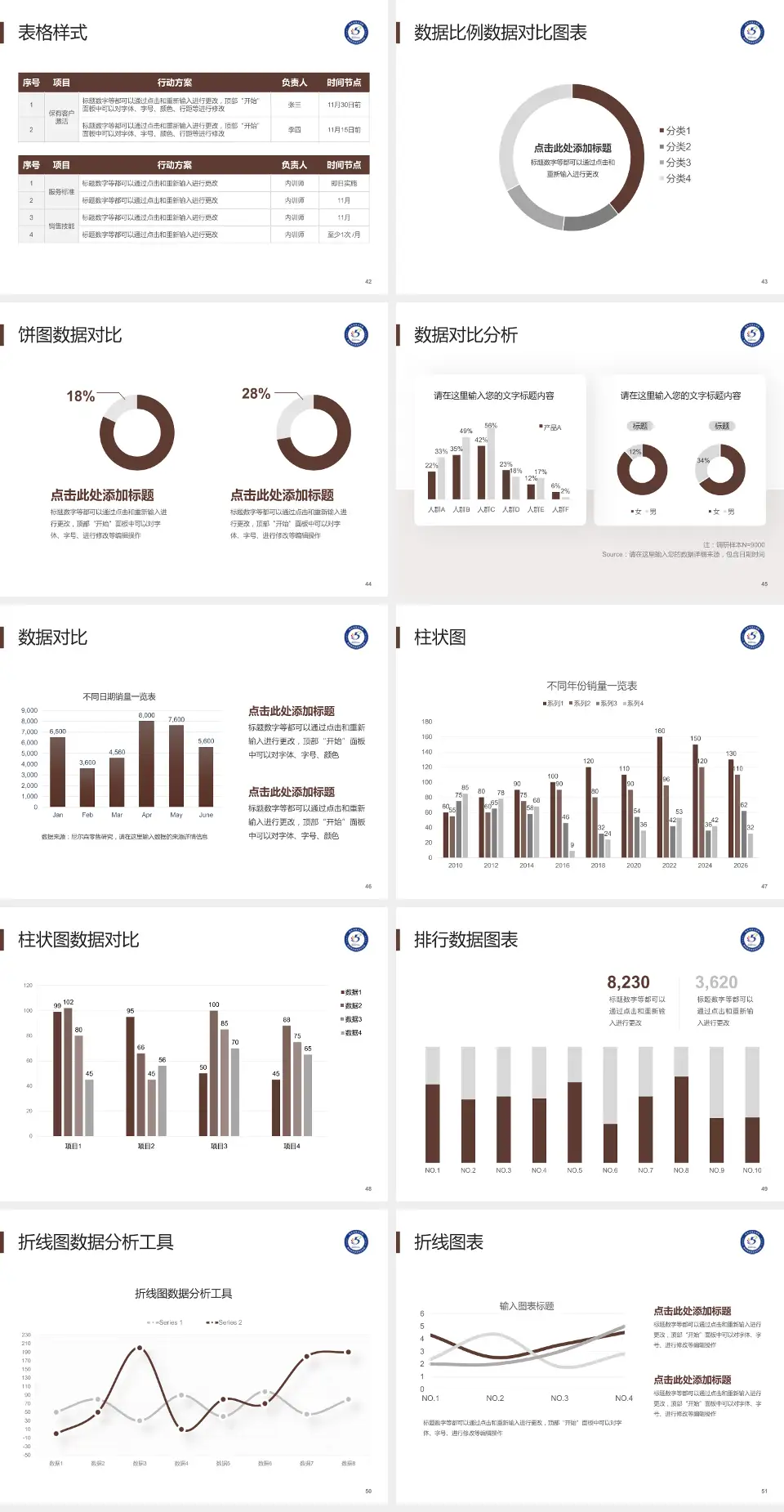 西安市第五医院医院简介/日常通用PPT模板4:3格式幻灯片预览图6
