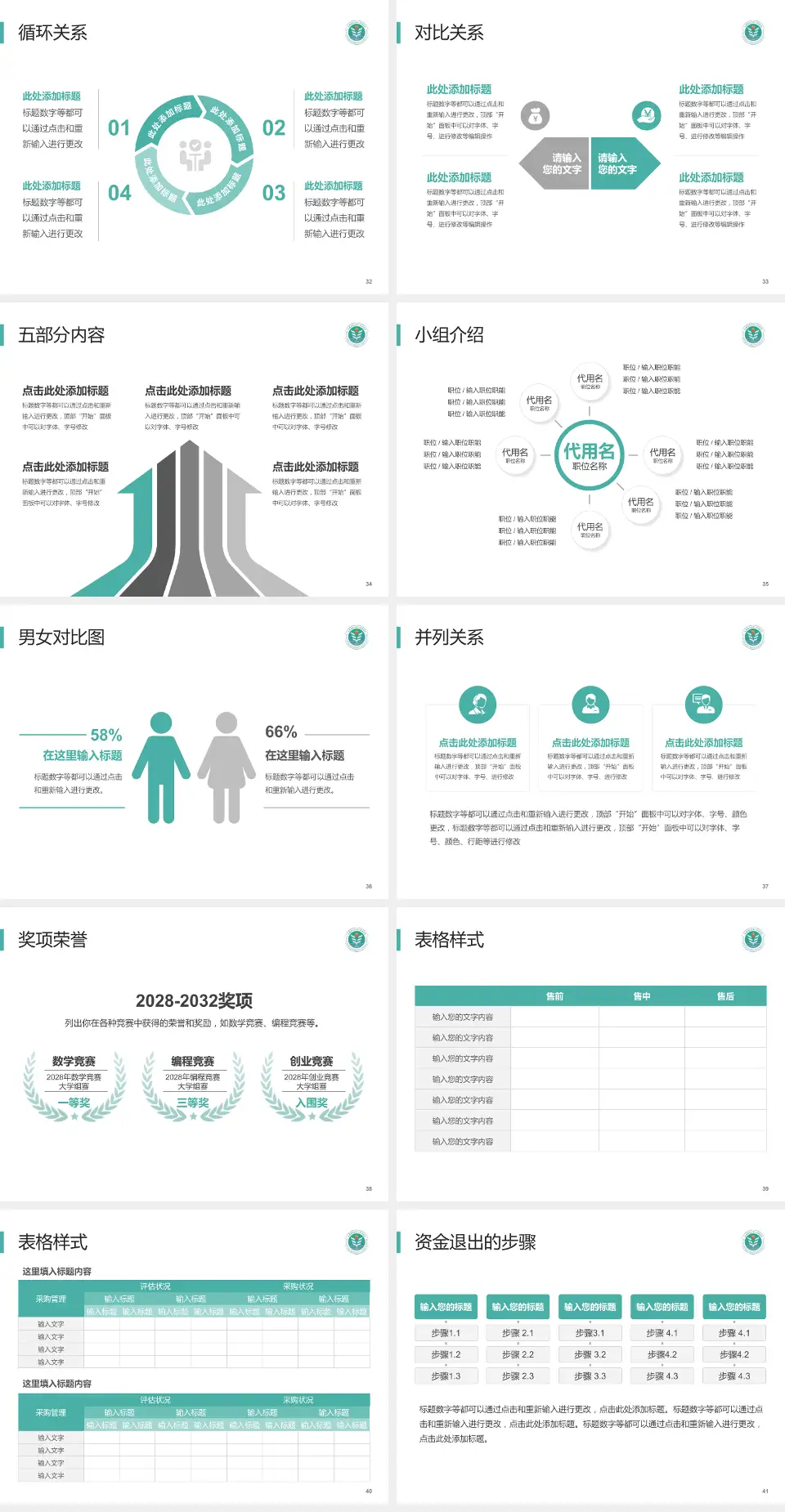 西安医学院第三附属医院医院简介/日常通用PPT模板4:3格式幻灯片预览图5