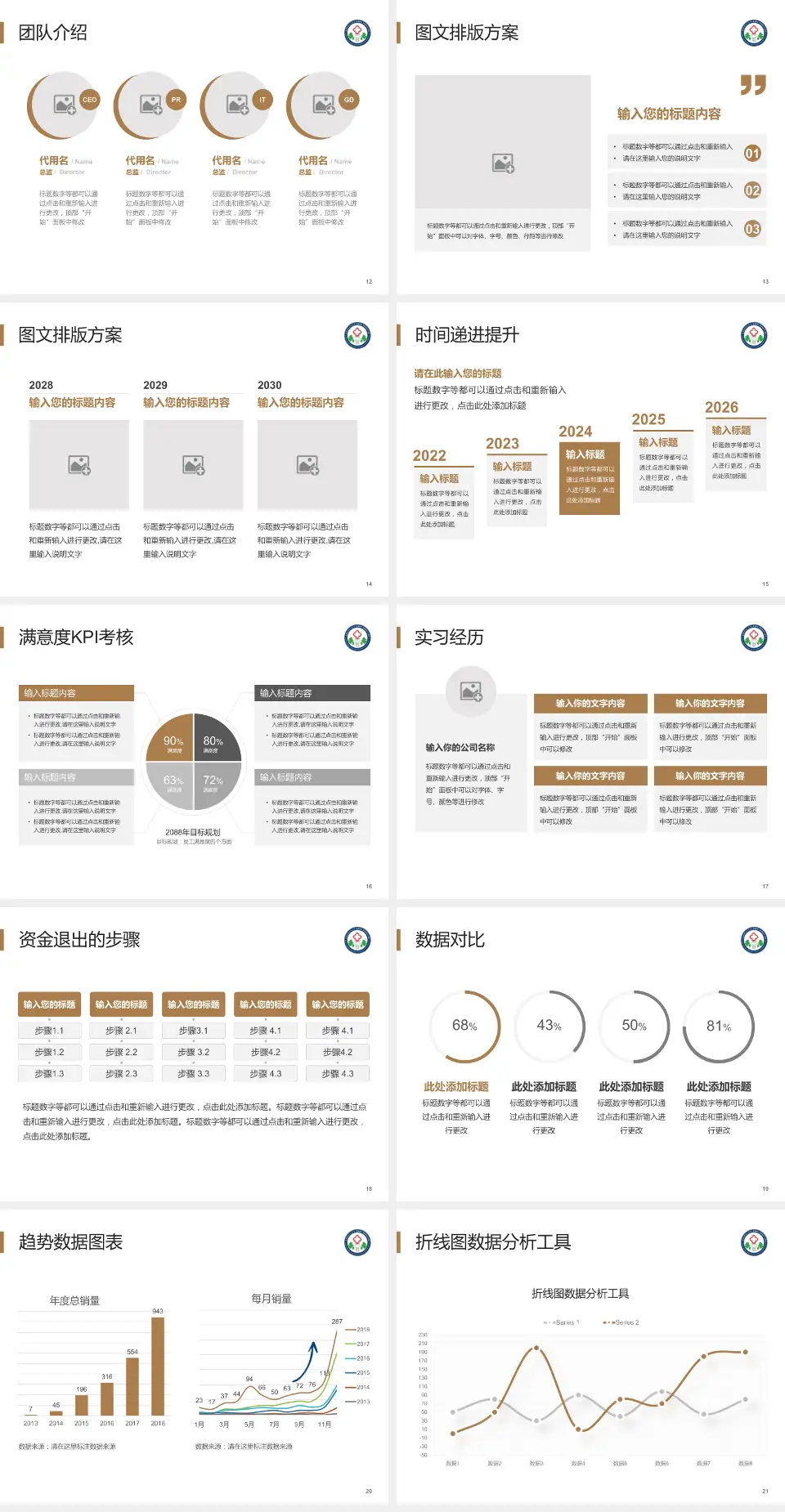 陕西中医药大学第二附属医院培训与教育PPT模板4:3格式幻灯片预览图3