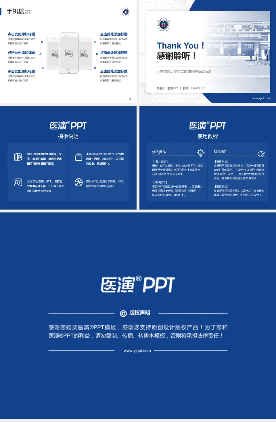 西安交通大学第二附属医院新疆医院医院管理报告PPT模板4:3格式幻灯片预览图7