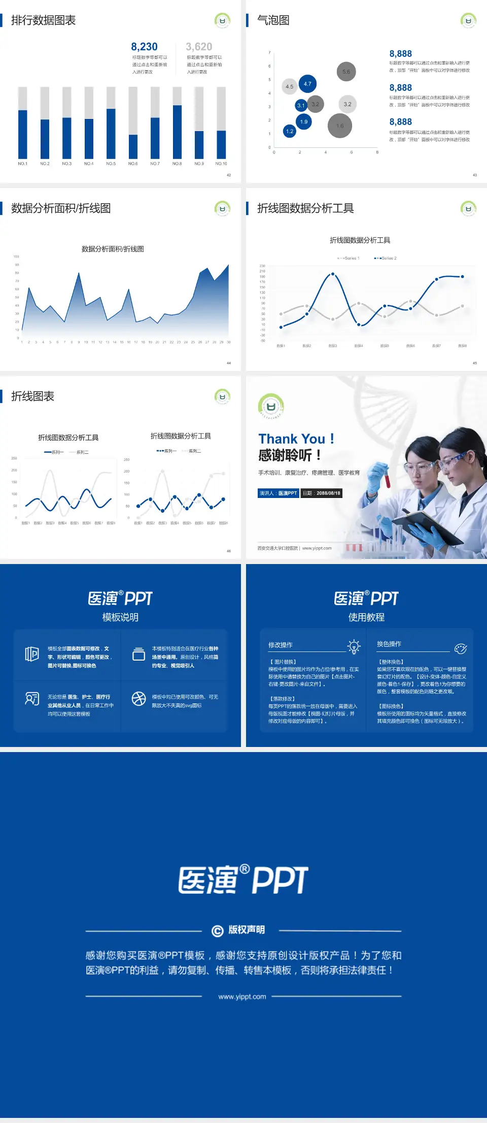 西安交通大学口腔医院科研成果展示PPT模板4:3格式幻灯片预览图6