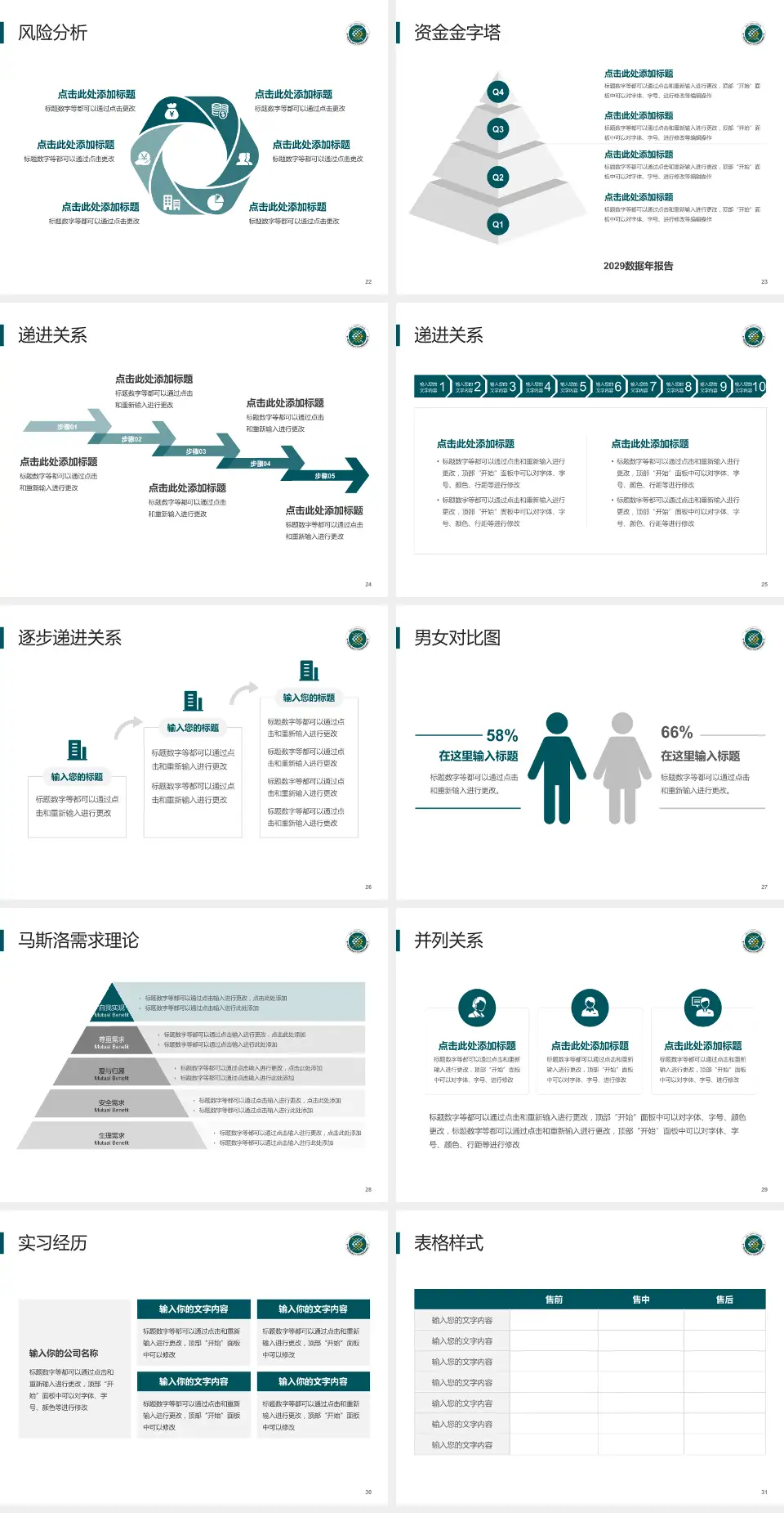 西安市第八医院项目申请与汇报PPT模板4:3格式幻灯片预览图4