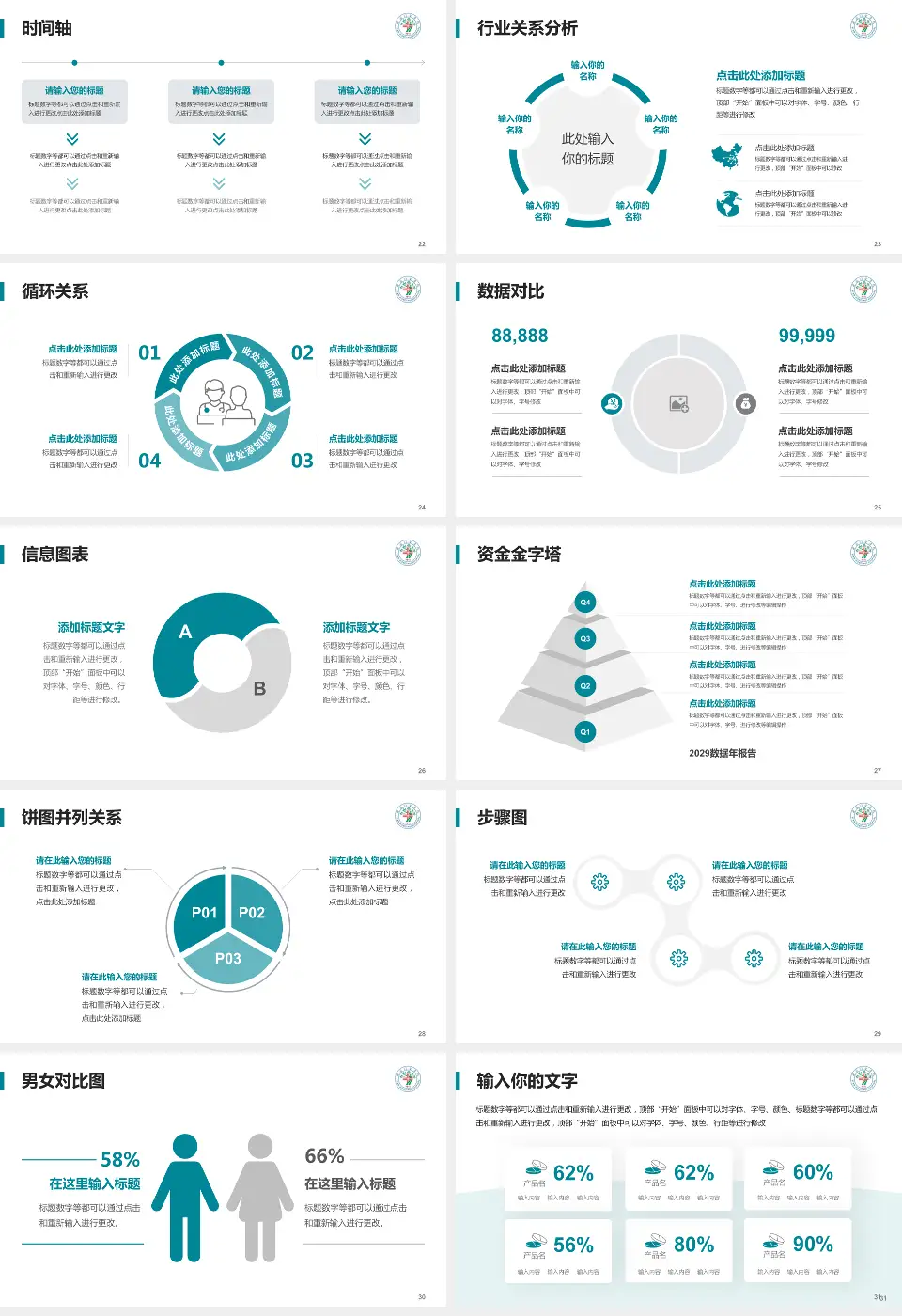 西安市红十字会医院医院管理报告PPT模板16:9格式幻灯片预览图4