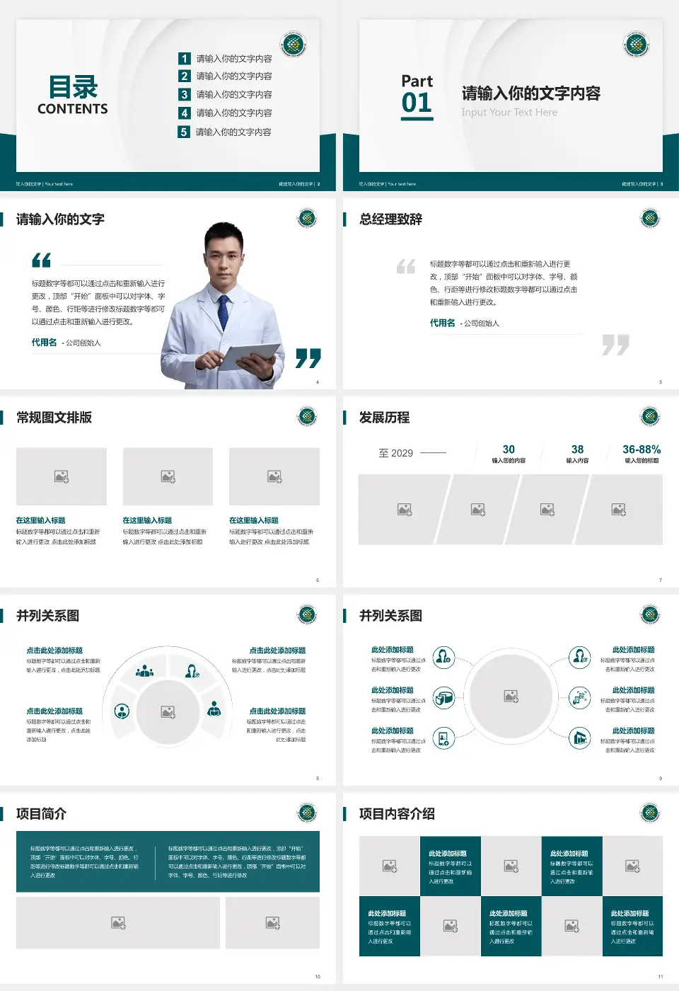 西安市第八医院医院管理报告PPT模板16:9格式幻灯片预览图2