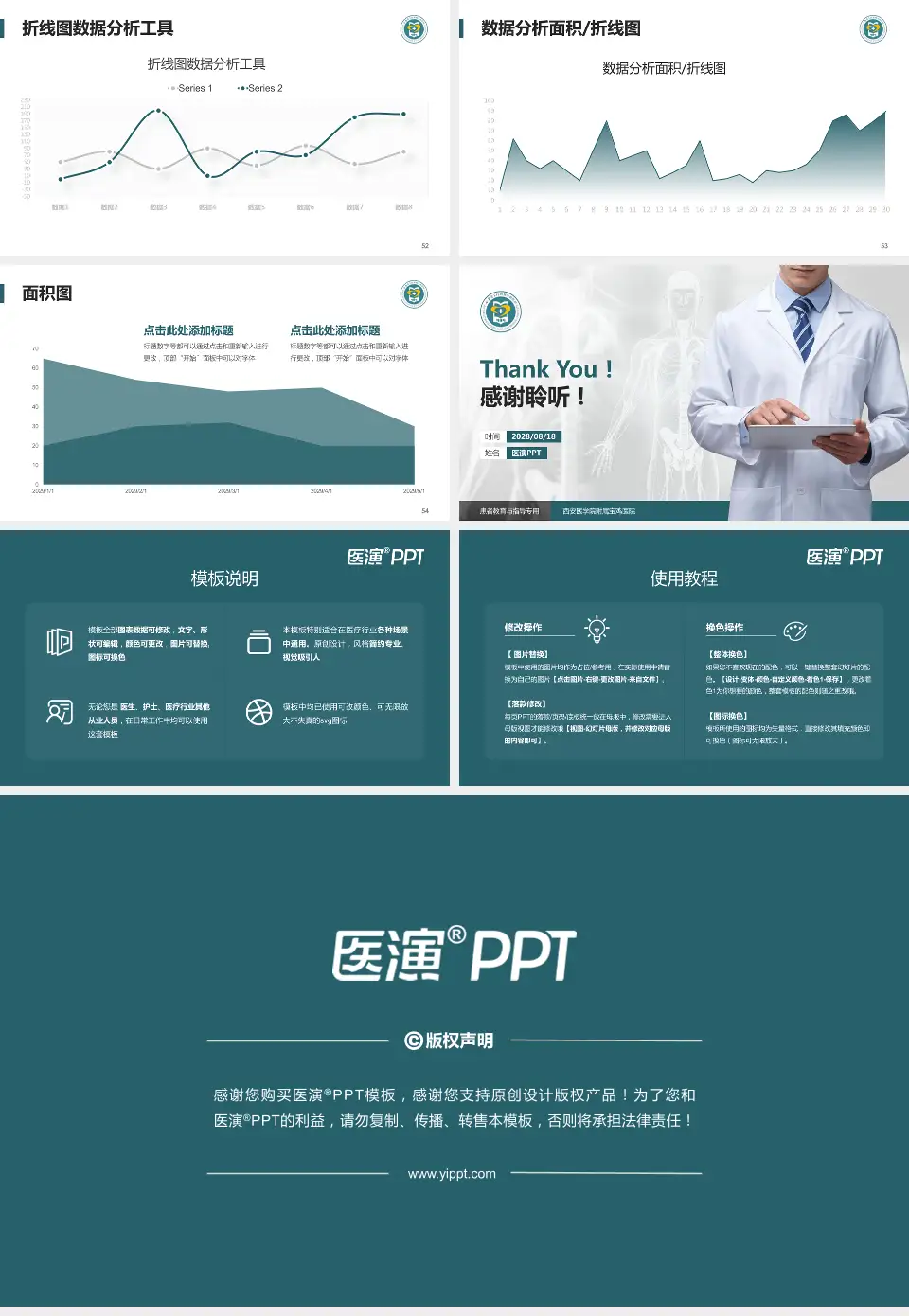 西安医学院附属宝鸡医院患者教育与指导PPT模板16:9格式幻灯片预览图7