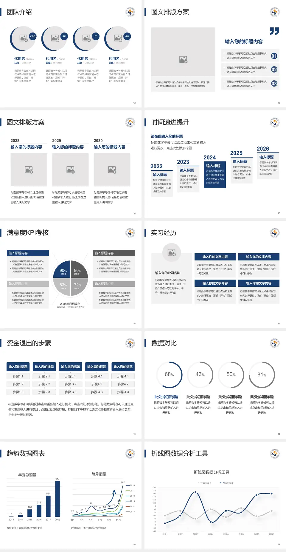 西安市第九医院培训与教育PPT模板4:3格式幻灯片预览图3