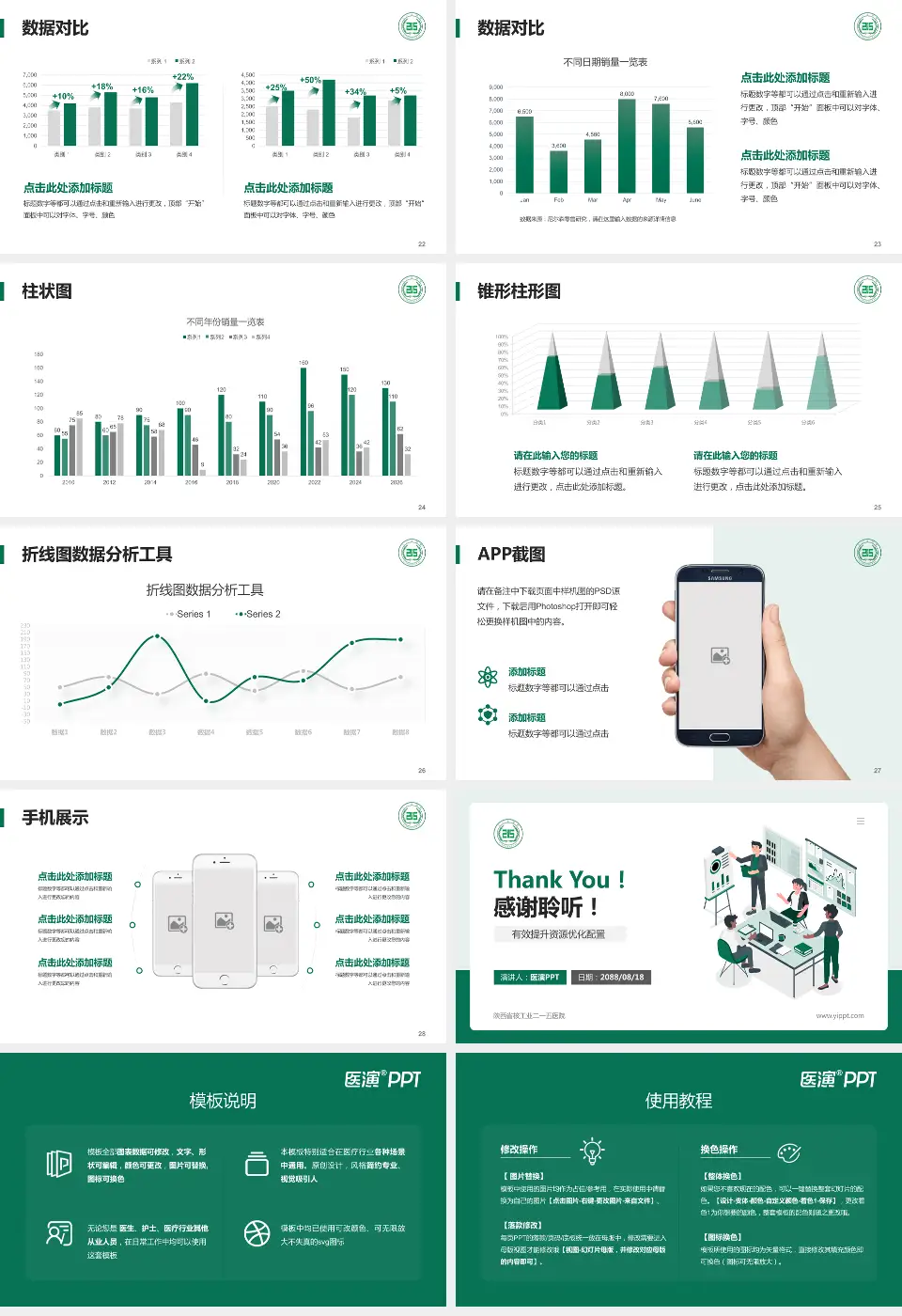 陕西省核工业二一五医院财务与预算报告PPT模板16:9格式幻灯片预览图4