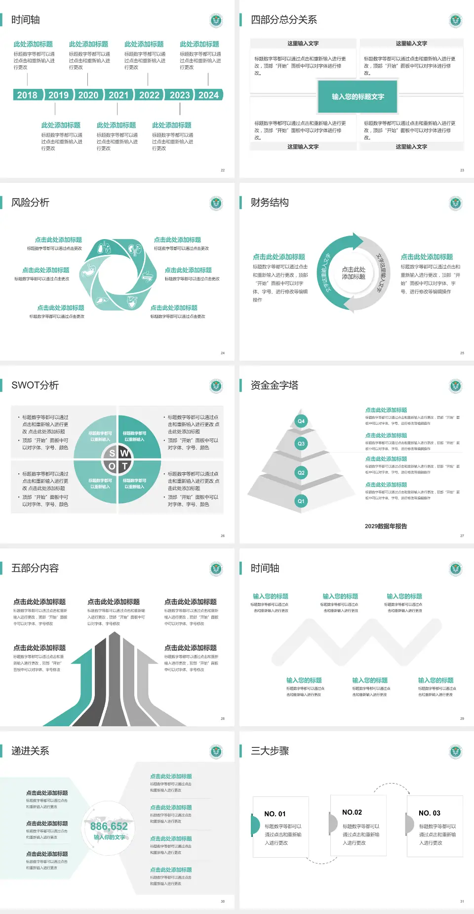 西安医学院第三附属医院患者教育与指导PPT模板4:3格式幻灯片预览图4