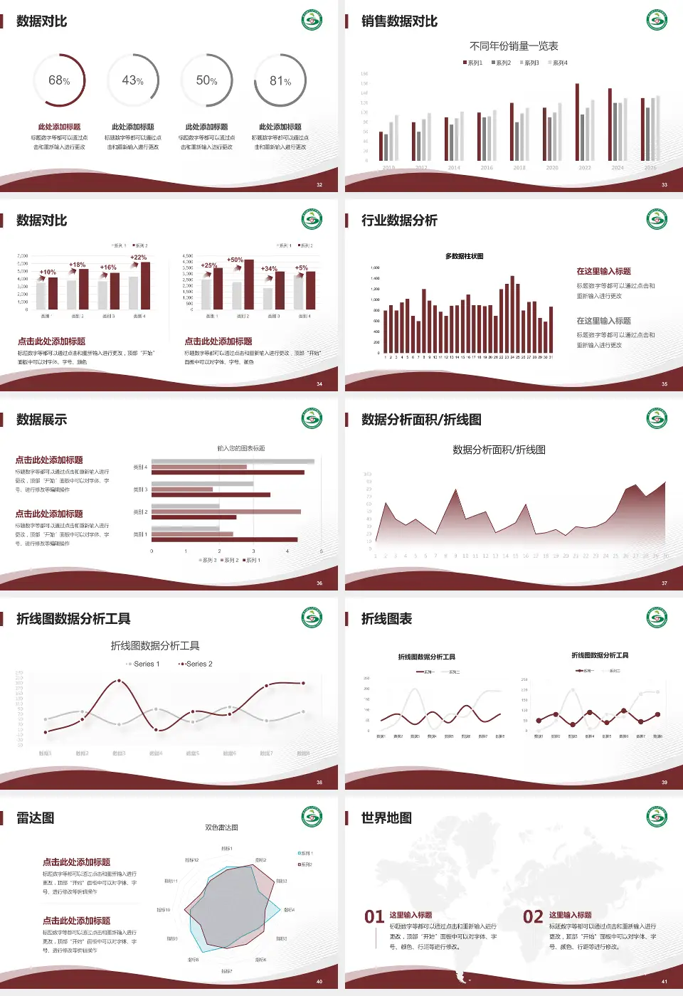 陕西中医药大学附属医院会议与研讨会PPT模板16:9格式幻灯片预览图5