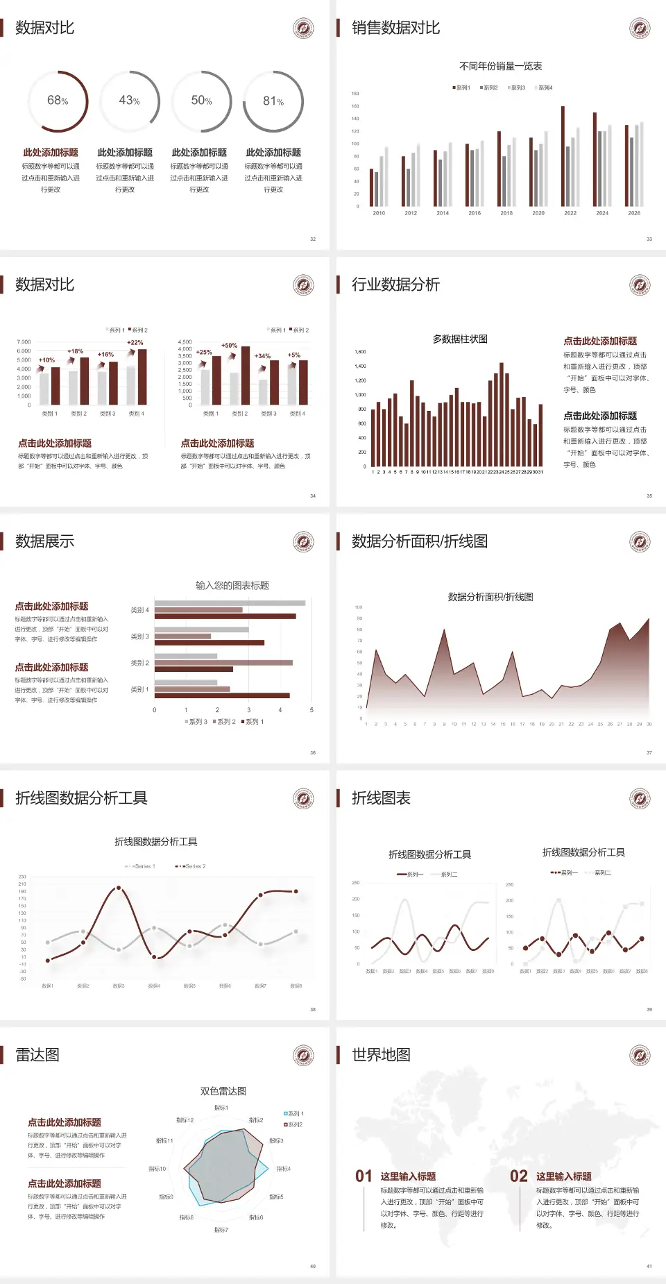 汉中市中医医院会议与研讨会PPT模板4:3格式幻灯片预览图5