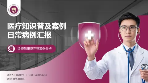 西北妇女儿童医院医疗知识普及PPT模板