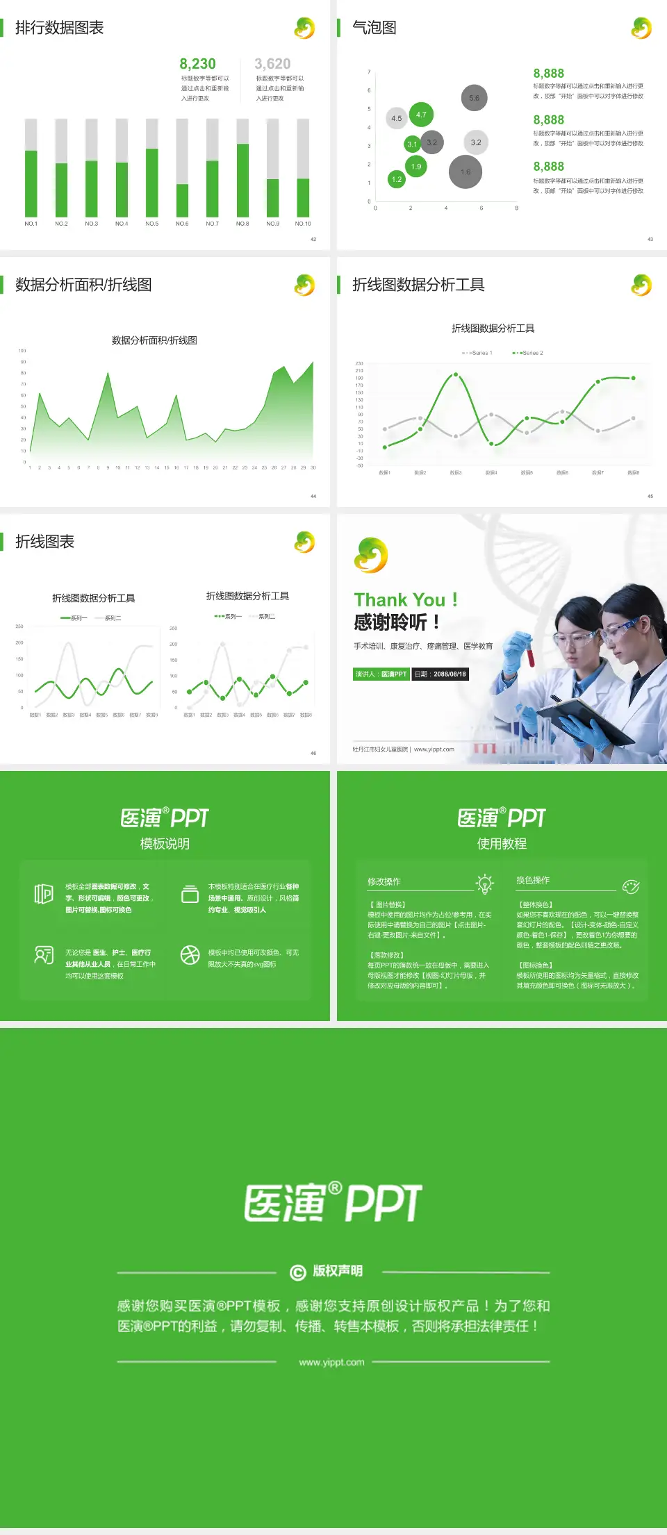 牡丹江市妇女儿童医院科研成果展示PPT模板4:3格式幻灯片预览图6