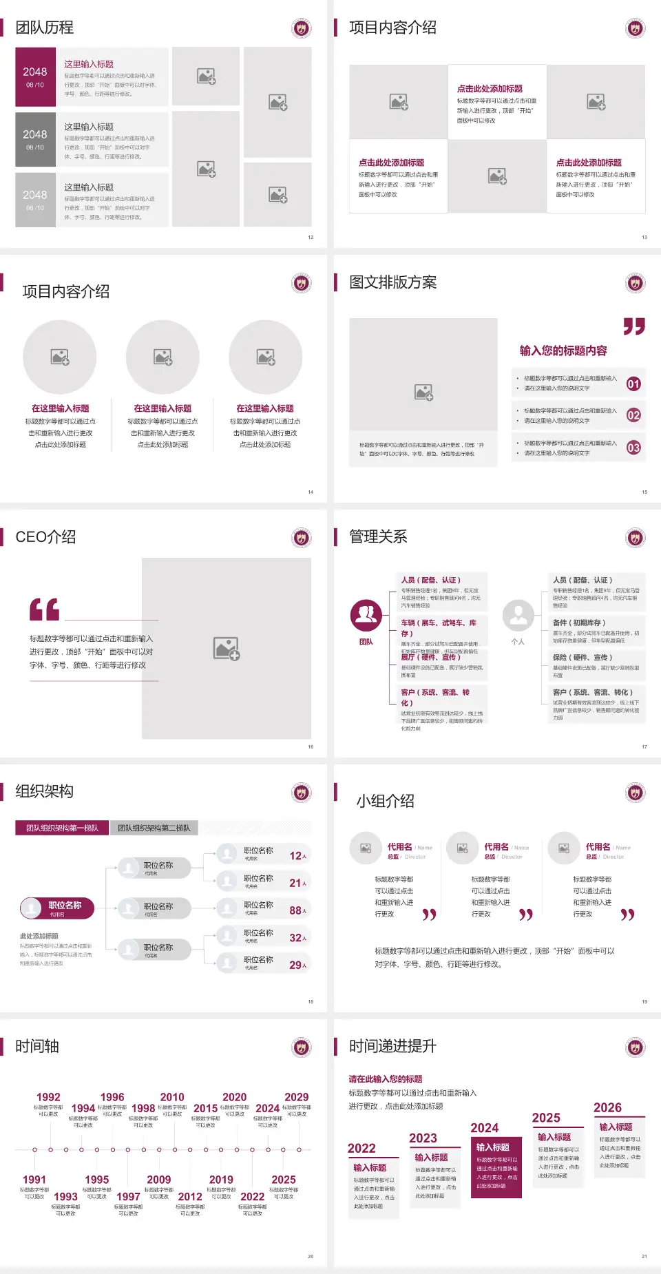 西北妇女儿童医院医院管理报告PPT模板4:3格式幻灯片预览图3