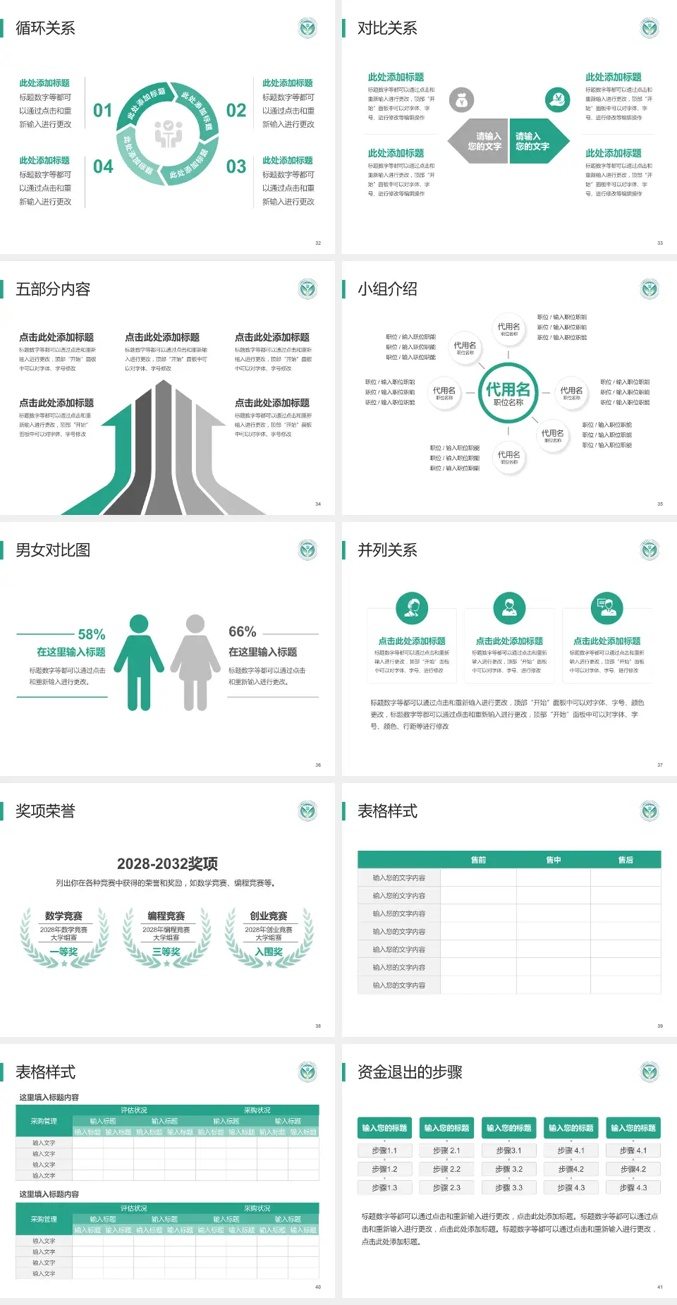 西安医学院第一附属医院医院简介/日常通用PPT模板4:3格式幻灯片预览图5