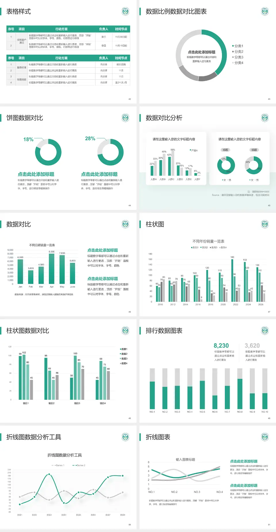 西安医学院第一附属医院医院简介/日常通用PPT模板4:3格式幻灯片预览图6