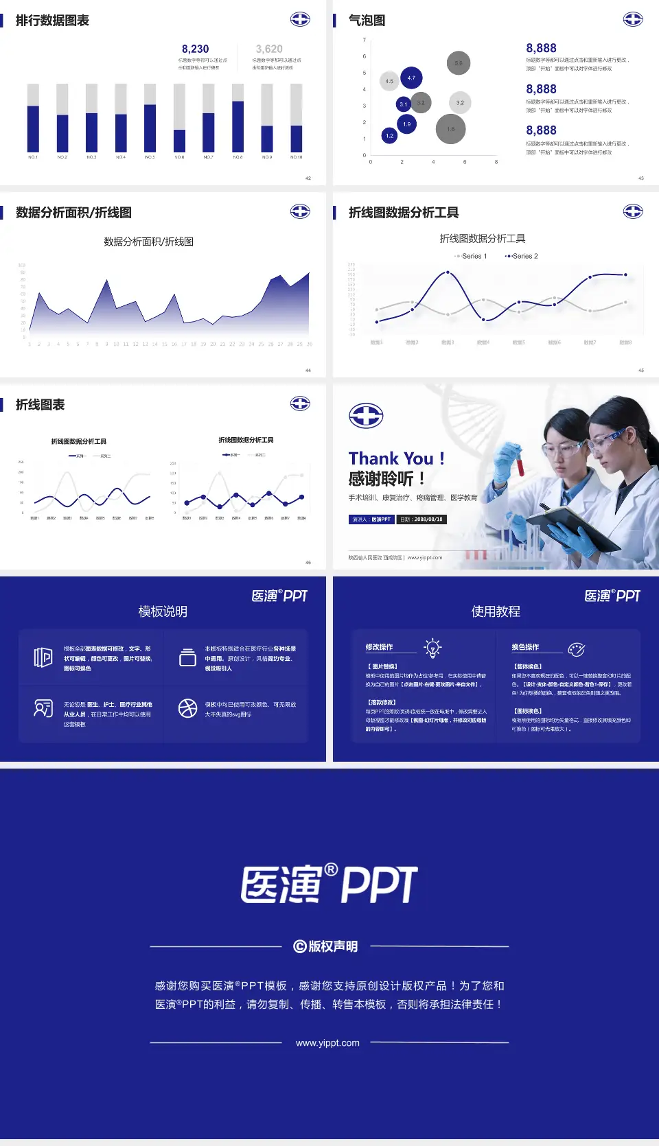 陕西省人民医院 西咸院区科研成果展示PPT模板16:9格式幻灯片预览图6