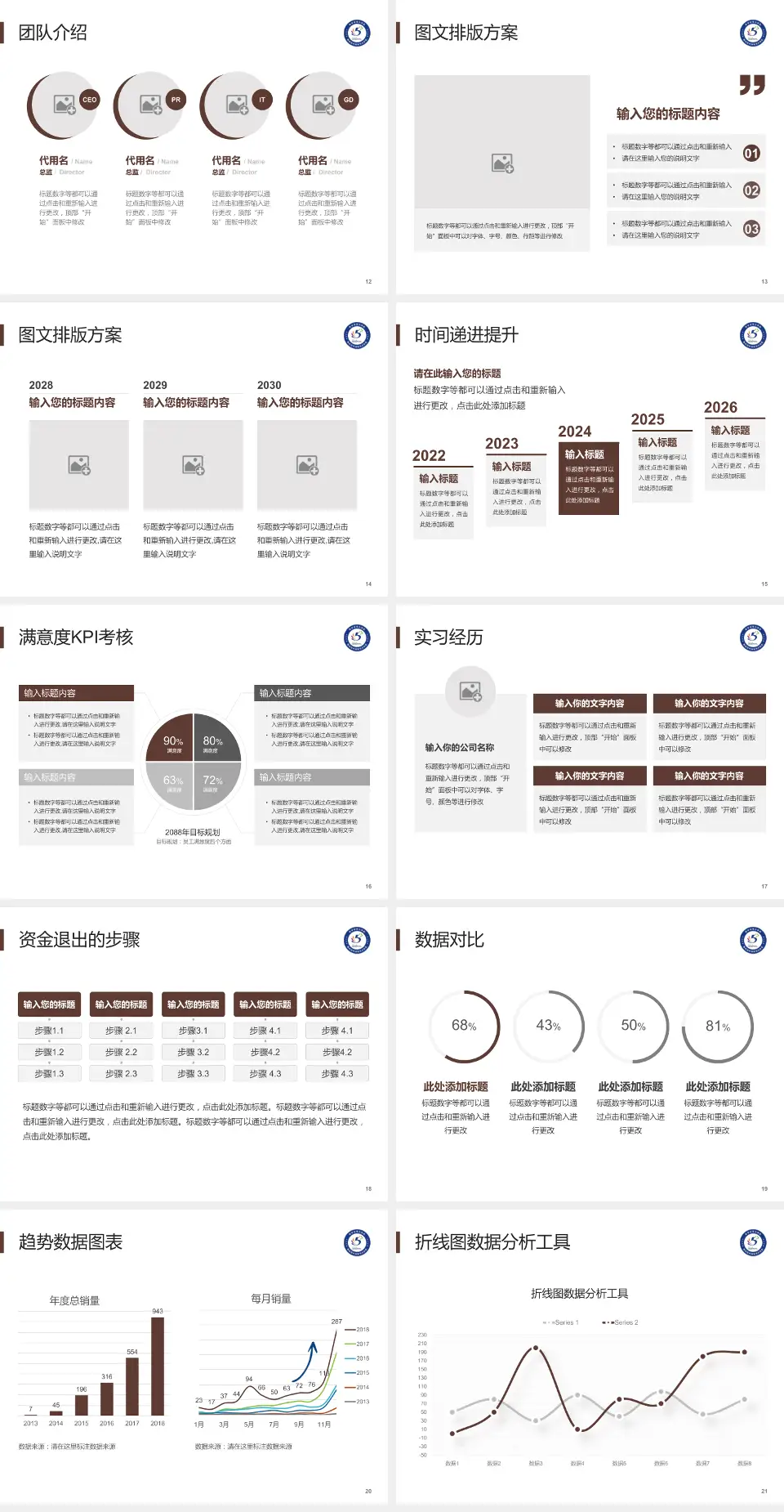 西安市第五医院培训与教育PPT模板4:3格式幻灯片预览图3