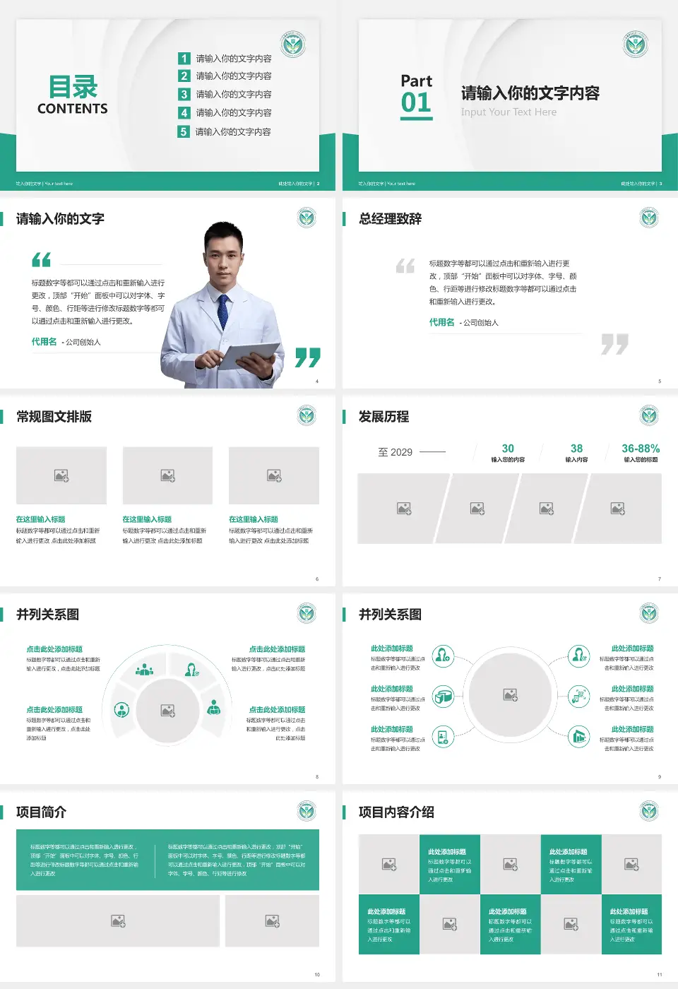 西安医学院第一附属医院医院管理报告PPT模板16:9格式幻灯片预览图2