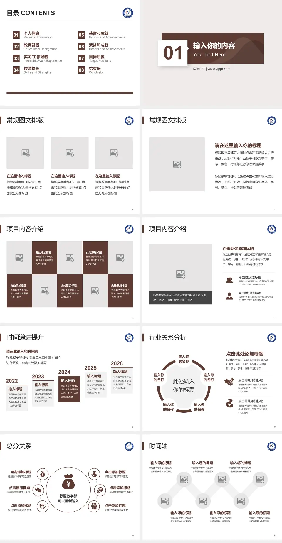 西安市第五医院财务与预算报告PPT模板4:3格式幻灯片预览图2