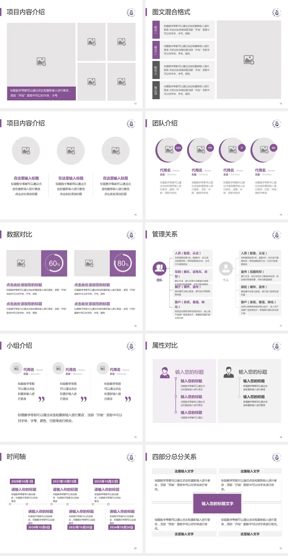 铜川市妇幼保健院科室介绍与推广PPT模板4:3格式幻灯片预览图3