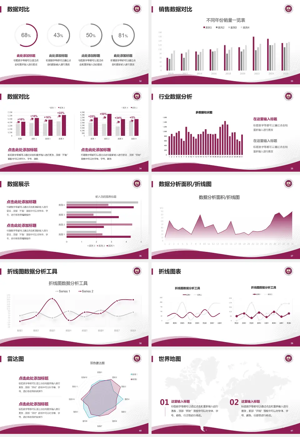 西北妇女儿童医院会议与研讨会PPT模板16:9格式幻灯片预览图5