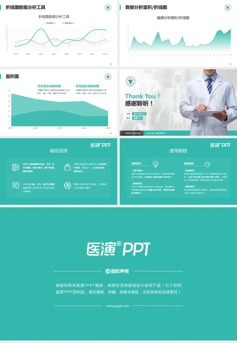 榆林市第一医院绥德院区患者教育与指导PPT模板16:9格式幻灯片预览图7