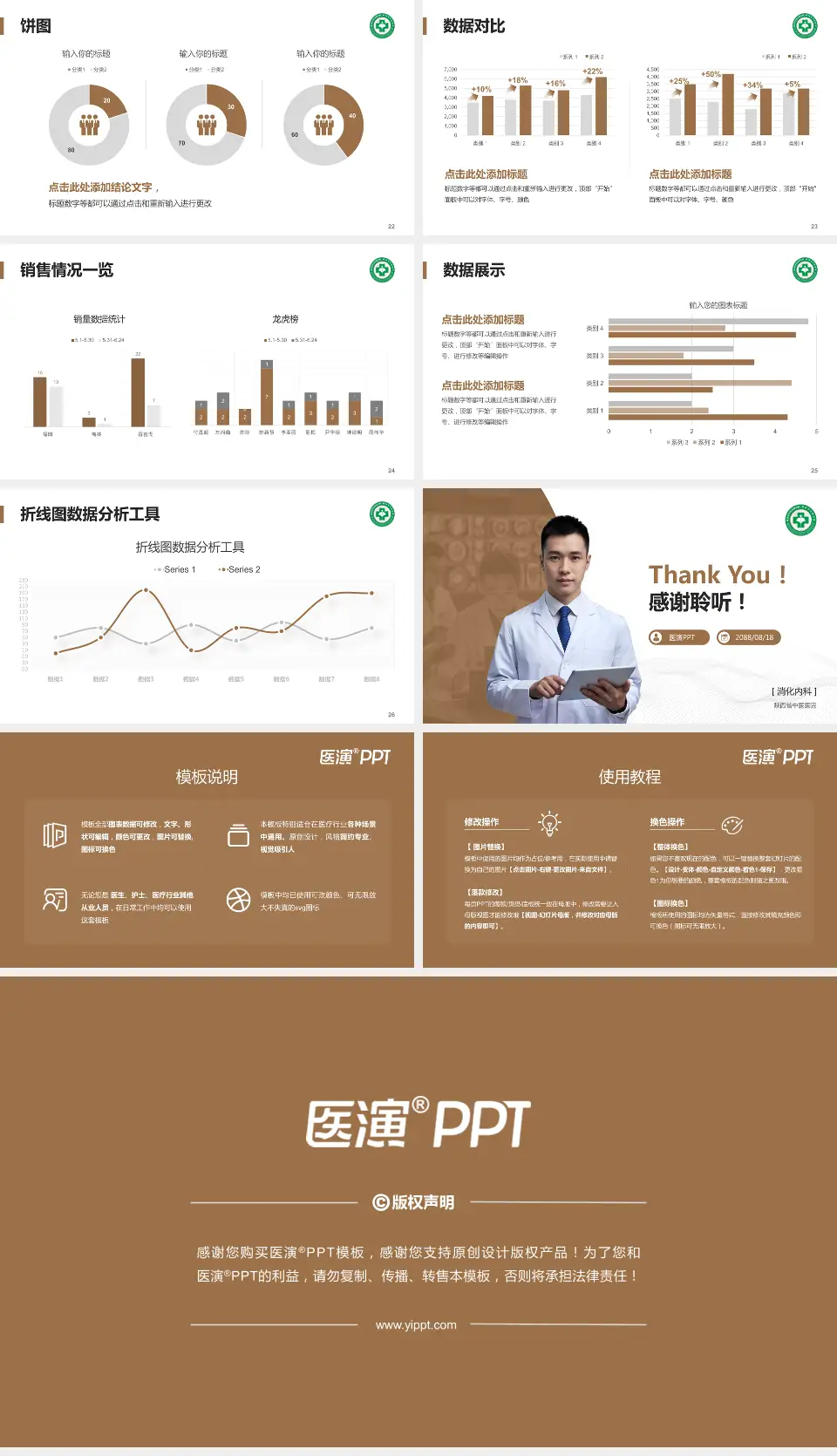 陕西省中医医院病例分享与讨论PPT模板16:9格式幻灯片预览图4