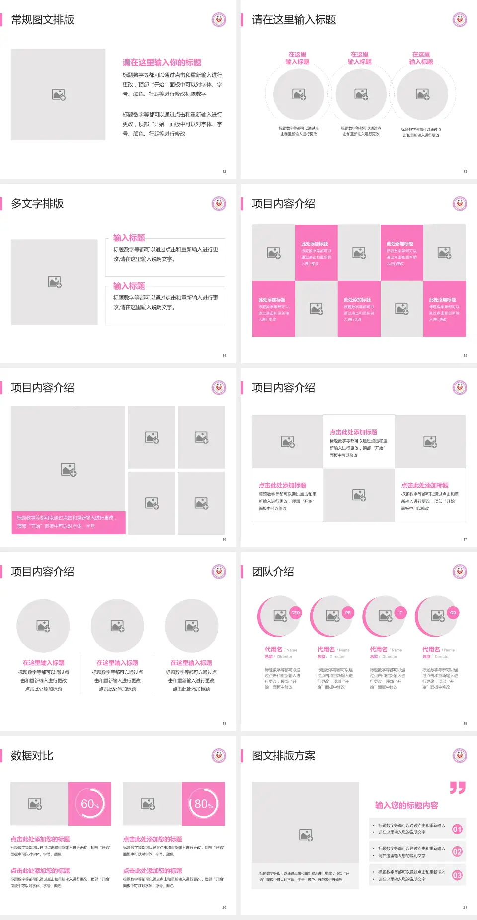 渭南市妇幼保健院品管圈PDCA演示专用PPT模板4:3格式幻灯片预览图3