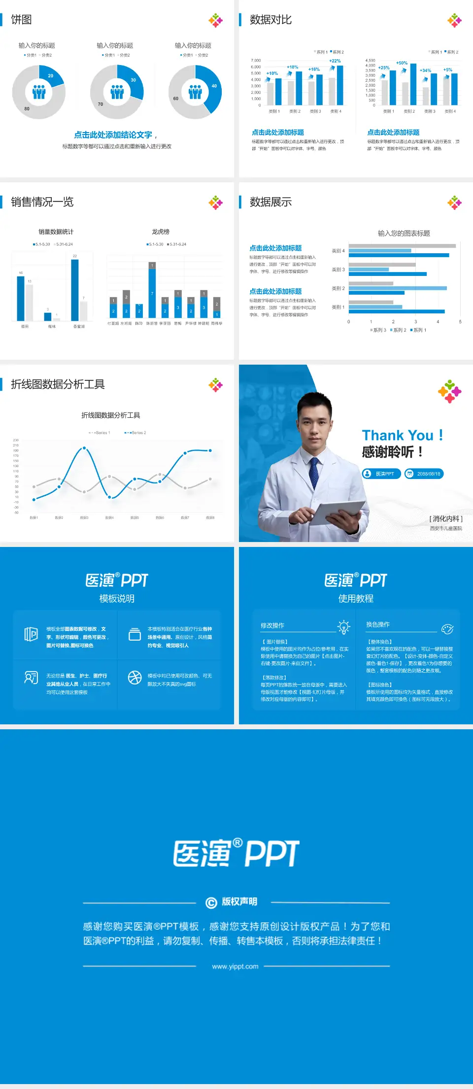 西安市儿童医院病例分享与讨论PPT模板4:3格式幻灯片预览图4
