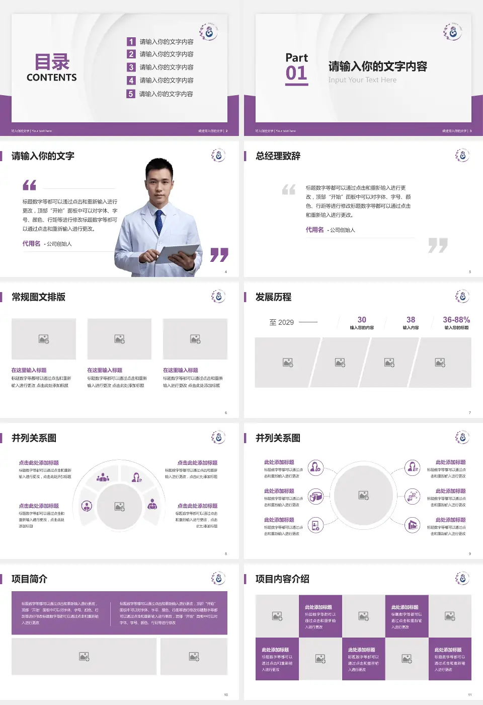 铜川市妇幼保健院医院管理报告PPT模板16:9格式幻灯片预览图2