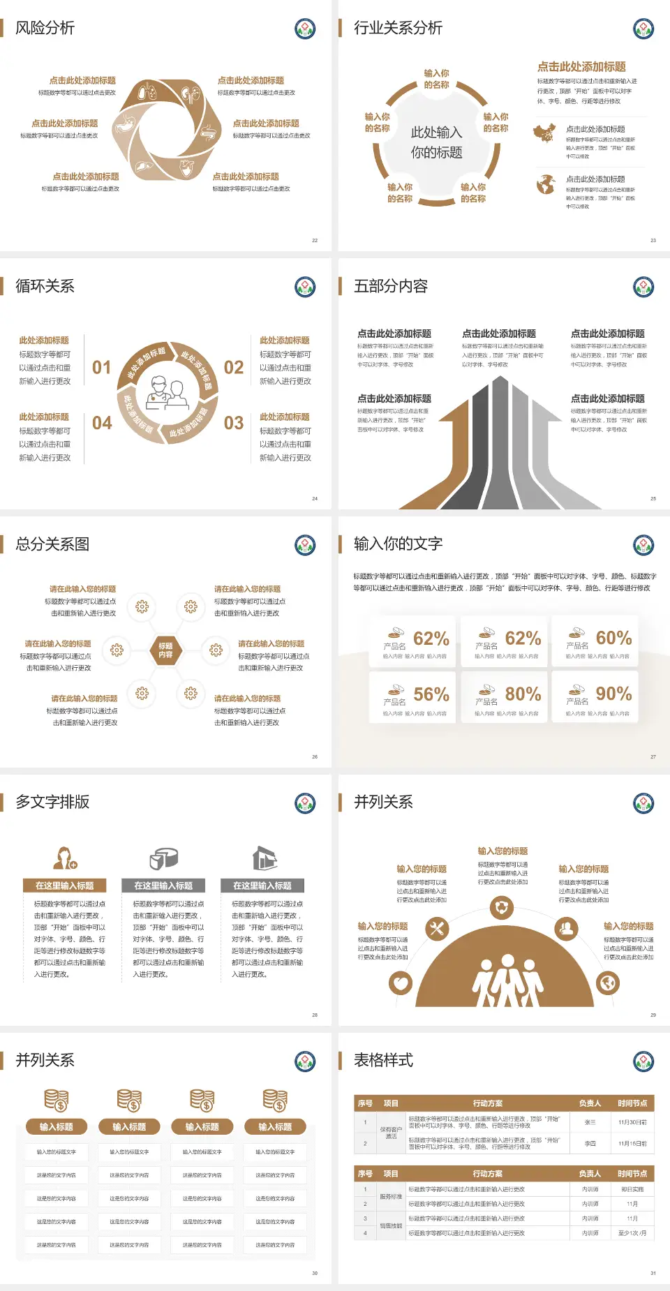 陕西中医药大学第二附属医院科室介绍与推广PPT模板4:3格式幻灯片预览图4