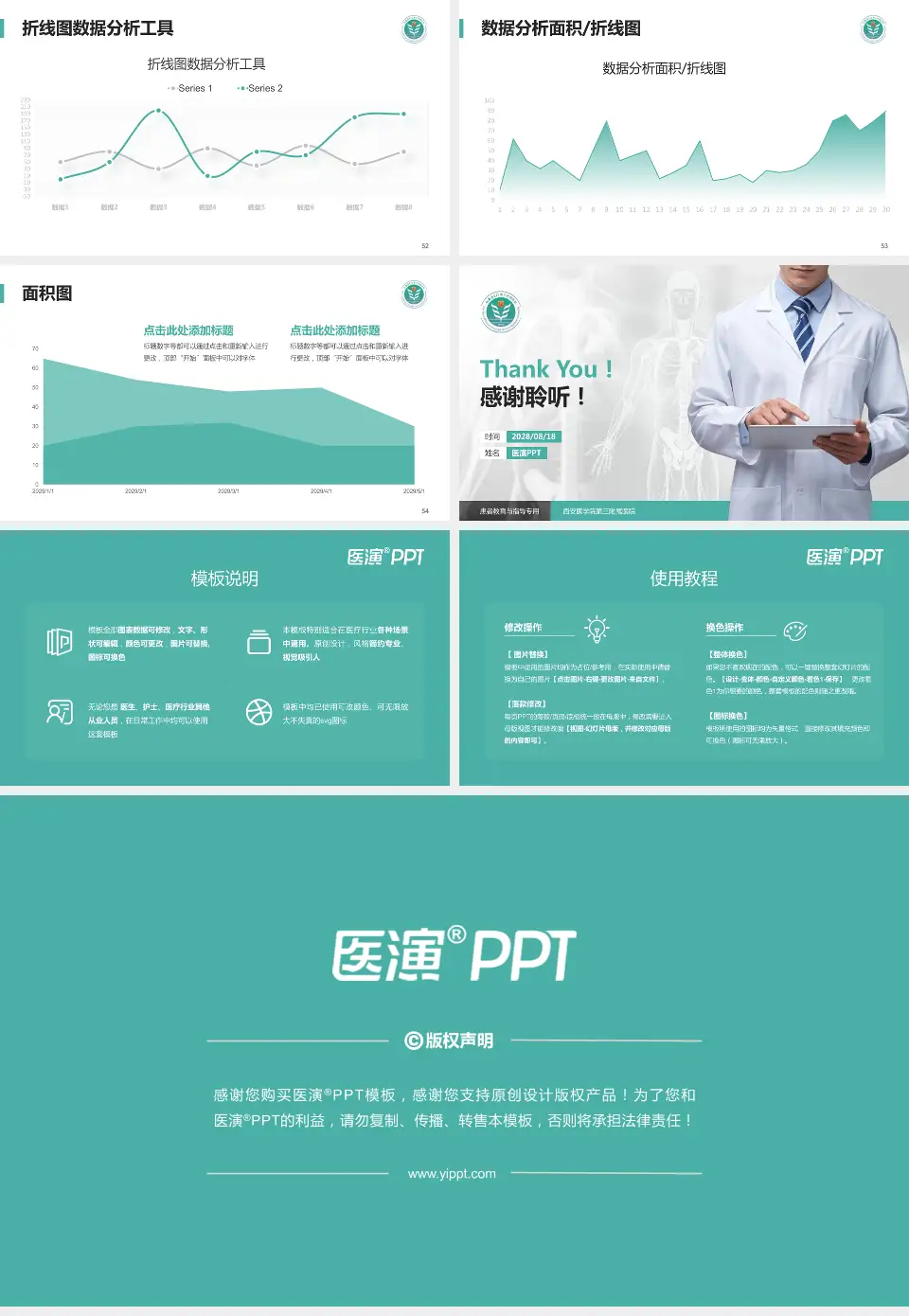 西安医学院第三附属医院患者教育与指导PPT模板16:9格式幻灯片预览图7