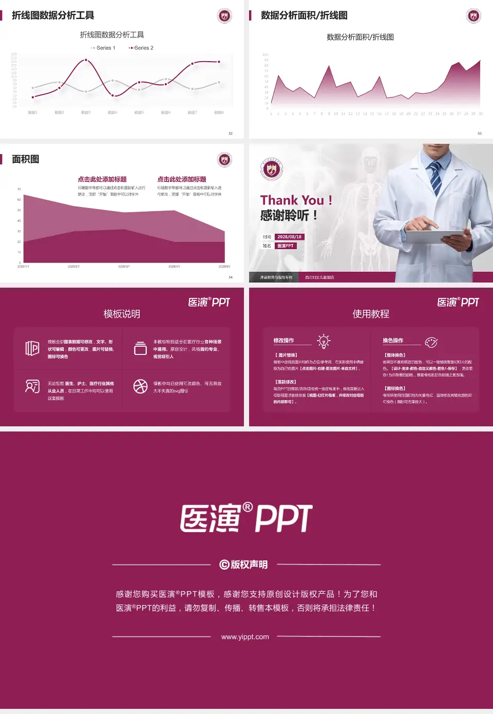 西北妇女儿童医院患者教育与指导PPT模板16:9格式幻灯片预览图7