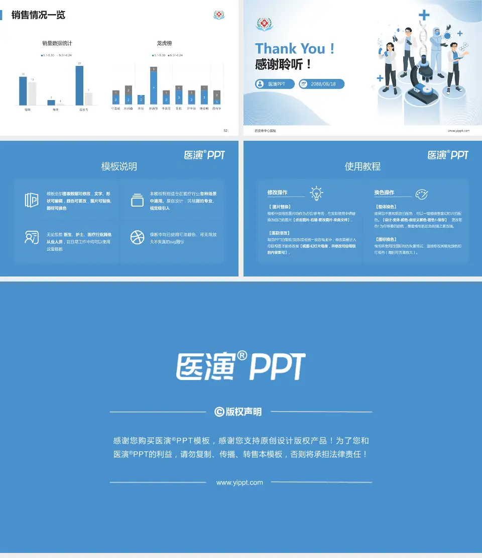 西安市中心医院品管圈PDCA演示专用PPT模板16:9格式幻灯片预览图7