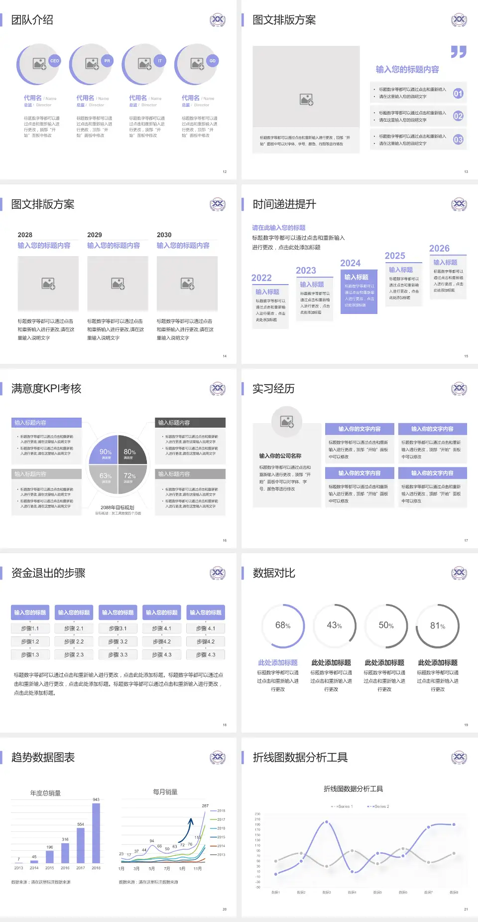 西安市人民医院培训与教育PPT模板4:3格式幻灯片预览图3
