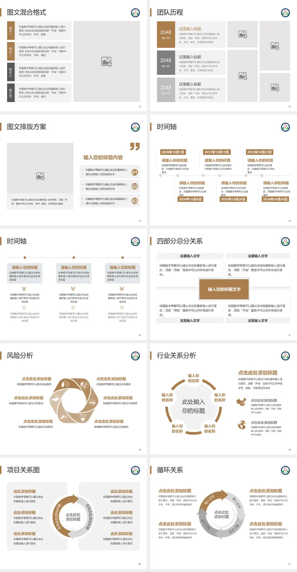 陕西中医药大学第二附属医院项目申请与汇报PPT模板4:3格式幻灯片预览图3