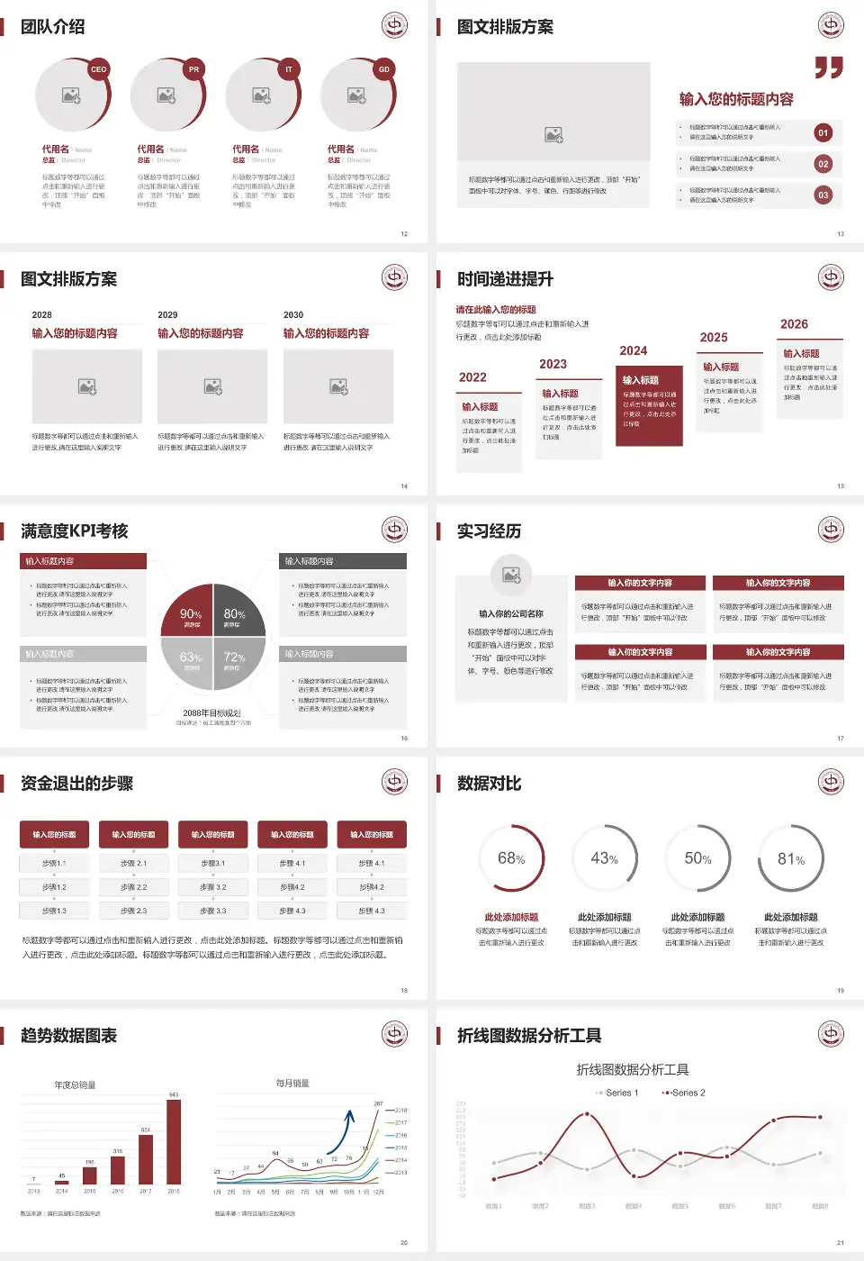 西安市中医院培训与教育PPT模板16:9格式幻灯片预览图3