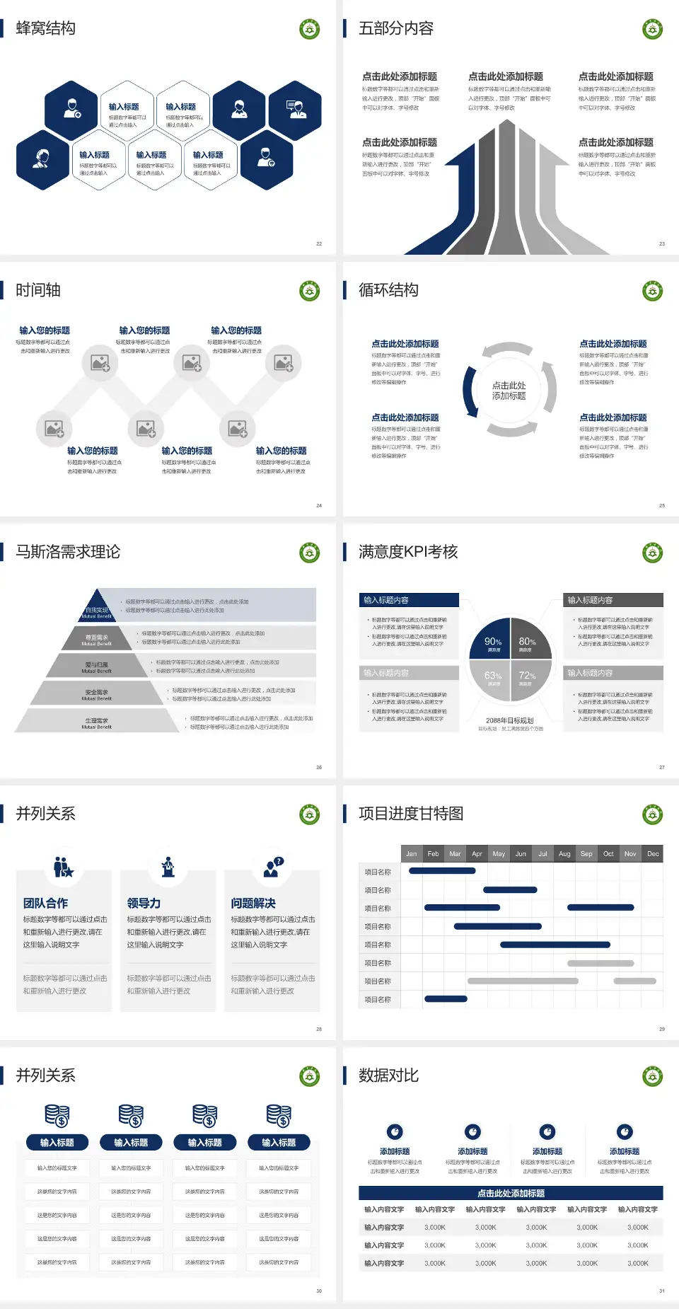 六安市中医院医疗知识普及PPT模板4:3格式幻灯片预览图4
