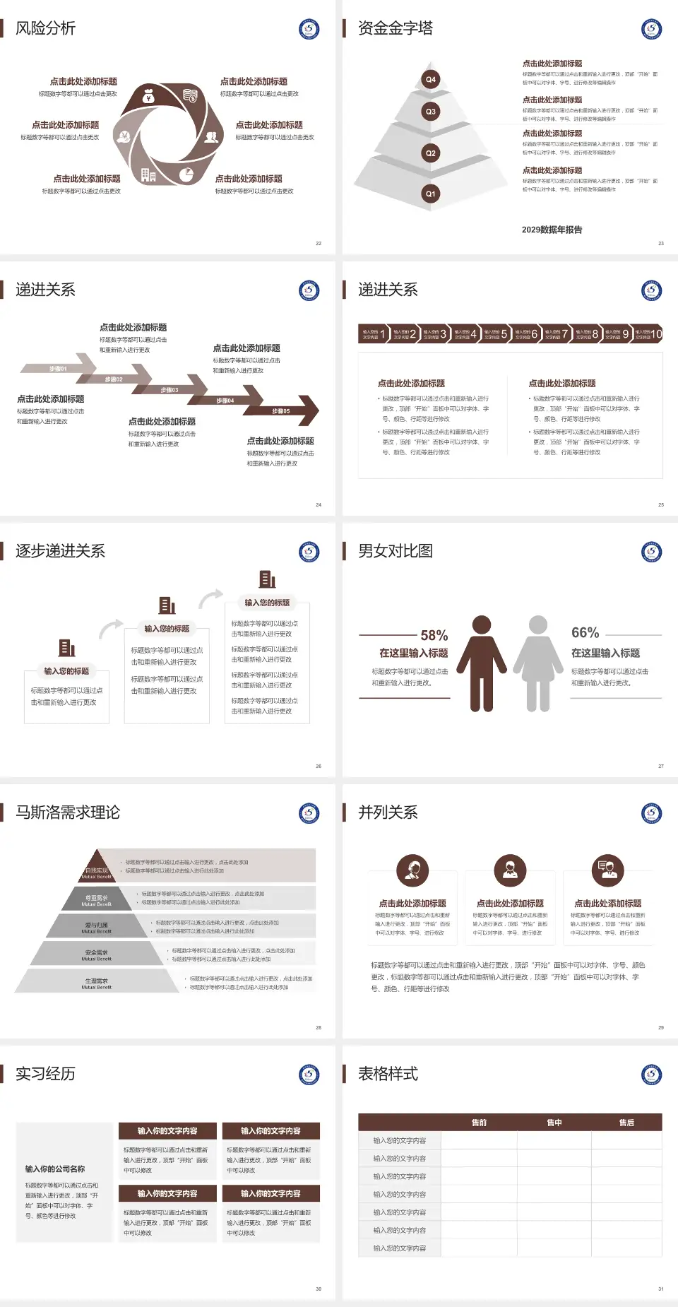 西安市第五医院项目申请与汇报PPT模板4:3格式幻灯片预览图4