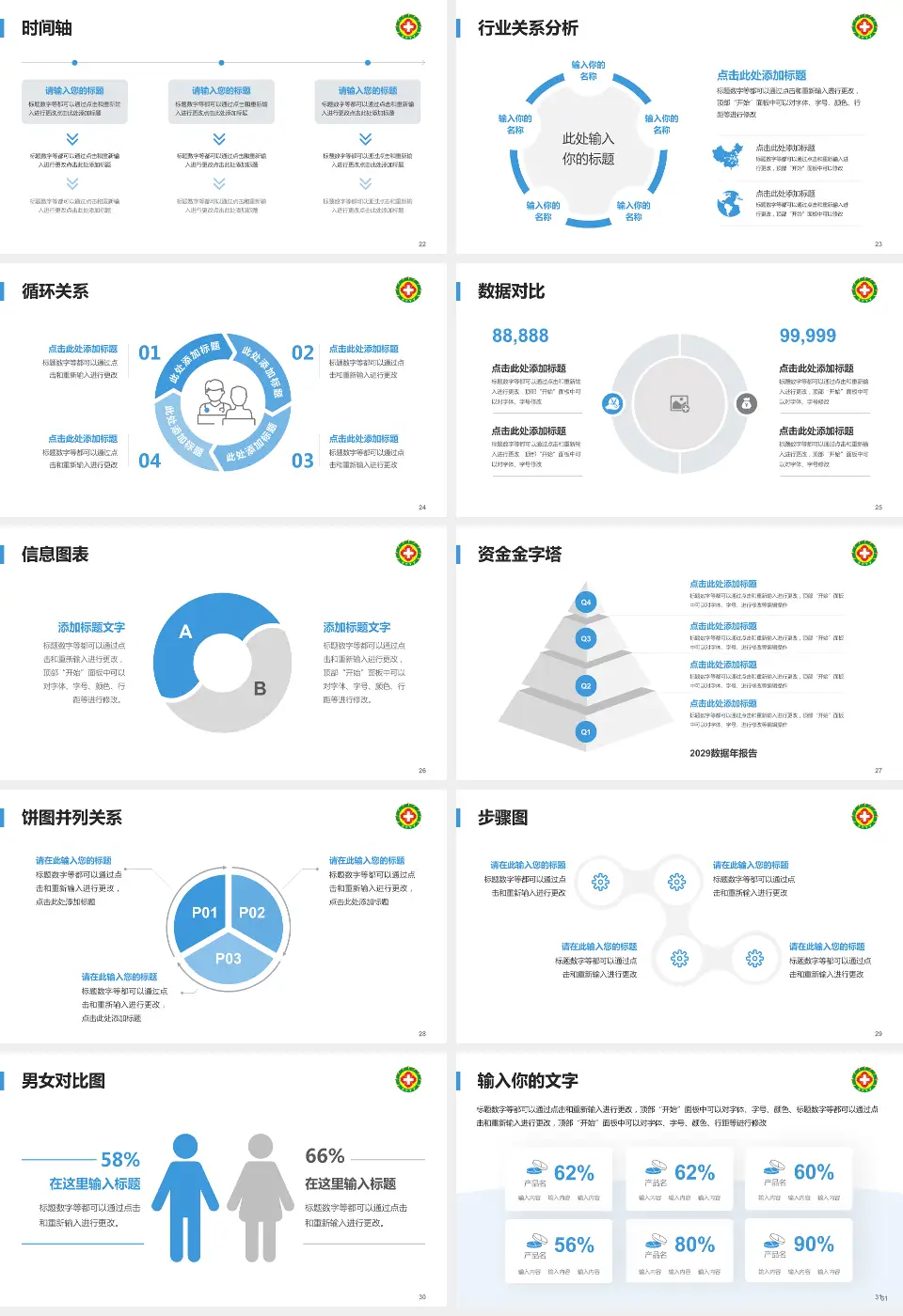 榆林市星元医院医院管理报告PPT模板16:9格式幻灯片预览图4