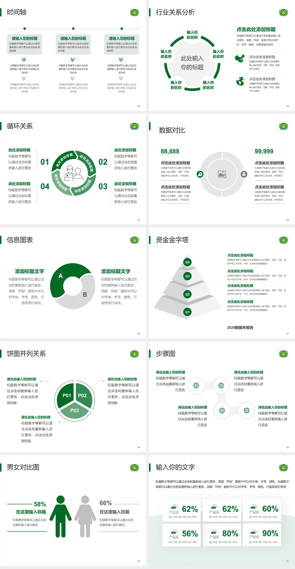 福建蜂疗医院医院管理报告PPT模板4:3格式幻灯片预览图4