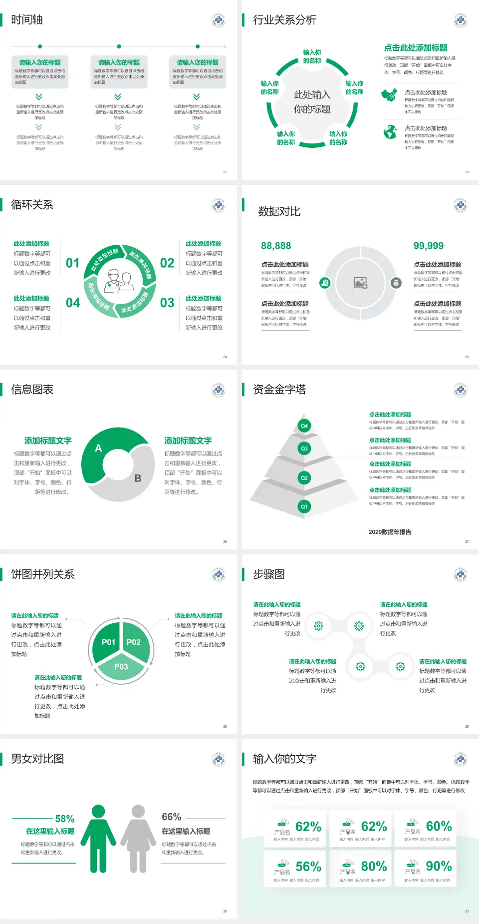 天水市第二人民医院医院管理报告PPT模板4:3格式幻灯片预览图4