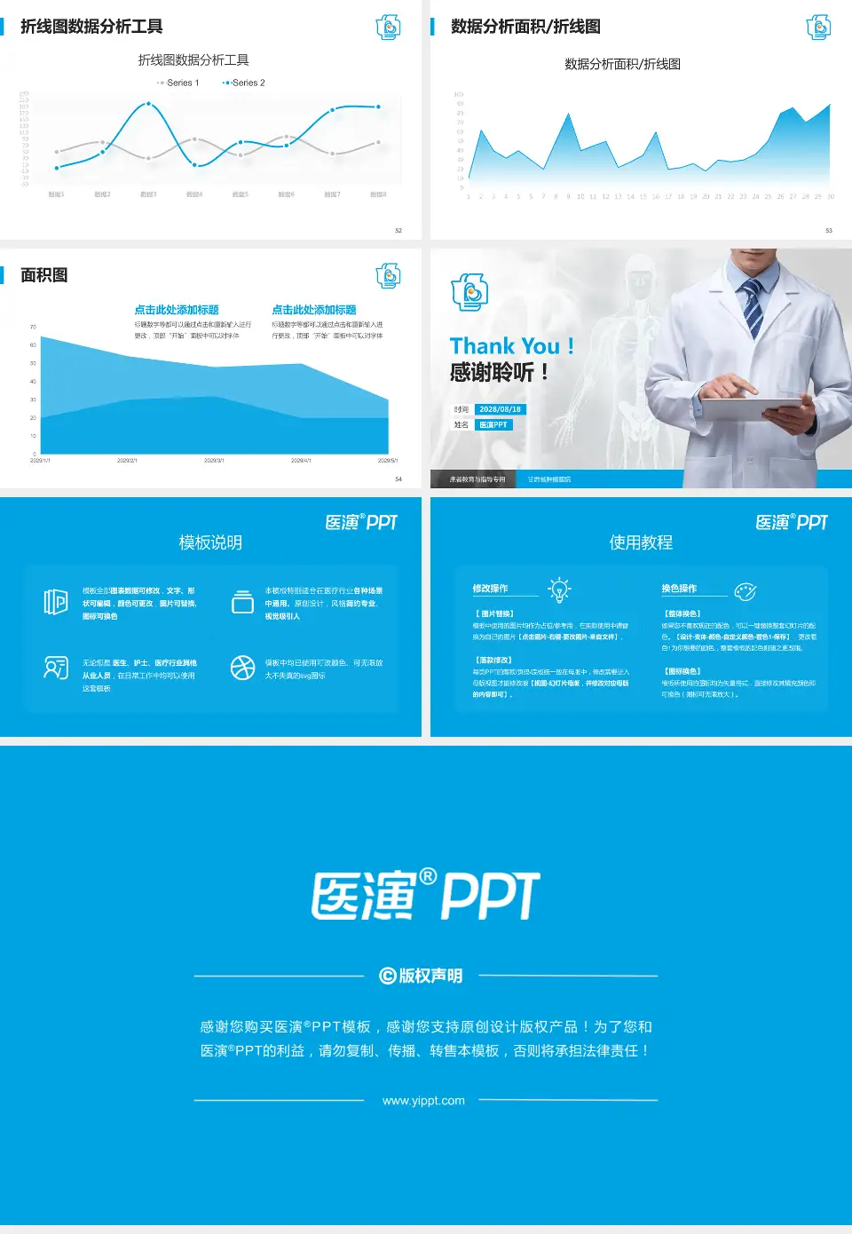 甘肃省肿瘤医院患者教育与指导PPT模板16:9格式幻灯片预览图7
