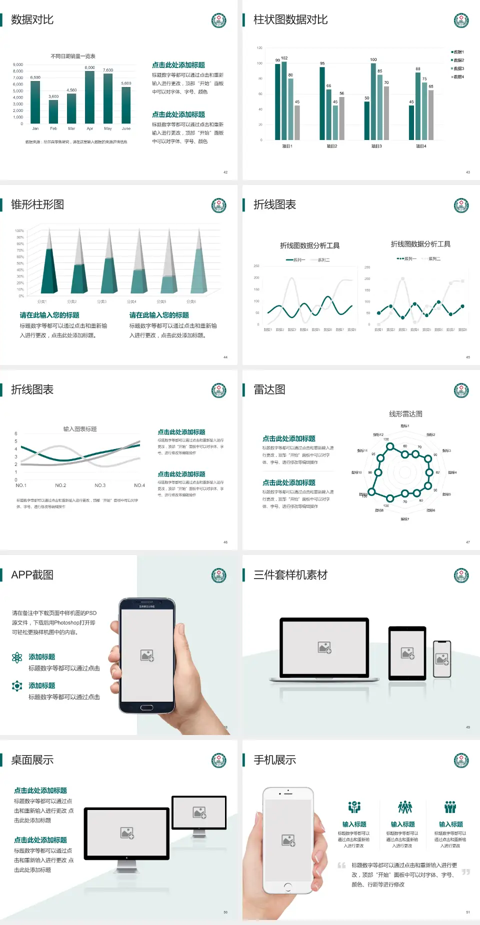 定西市人民医院医院管理报告PPT模板4:3格式幻灯片预览图6