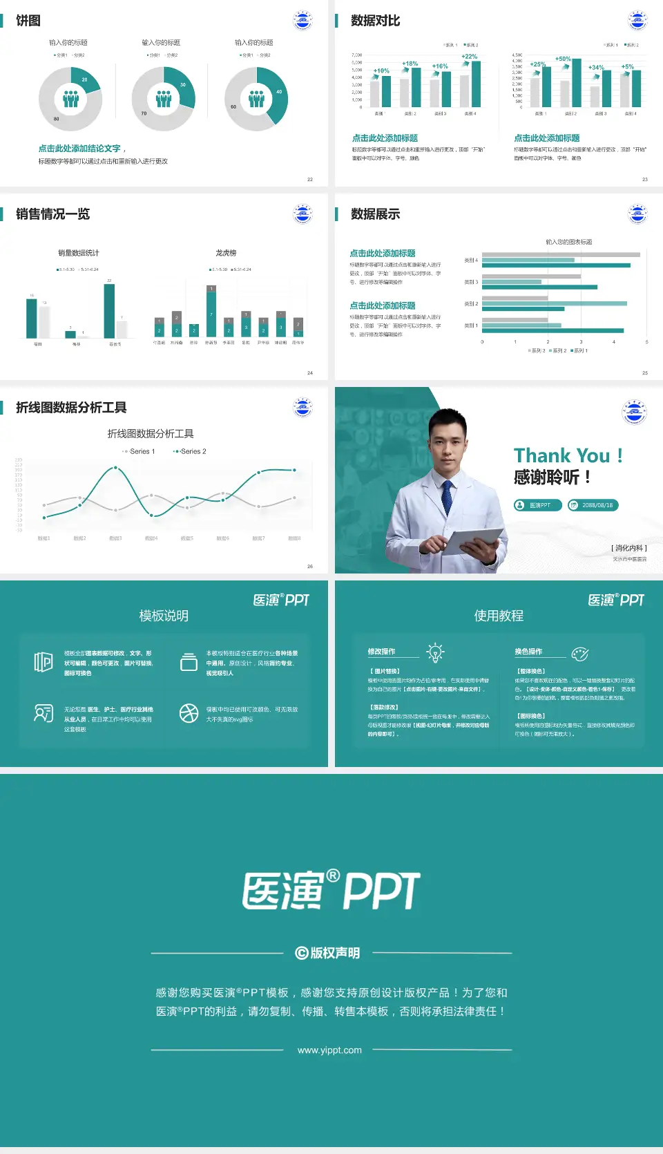 天水市中医医院病例分享与讨论PPT模板16:9格式幻灯片预览图4