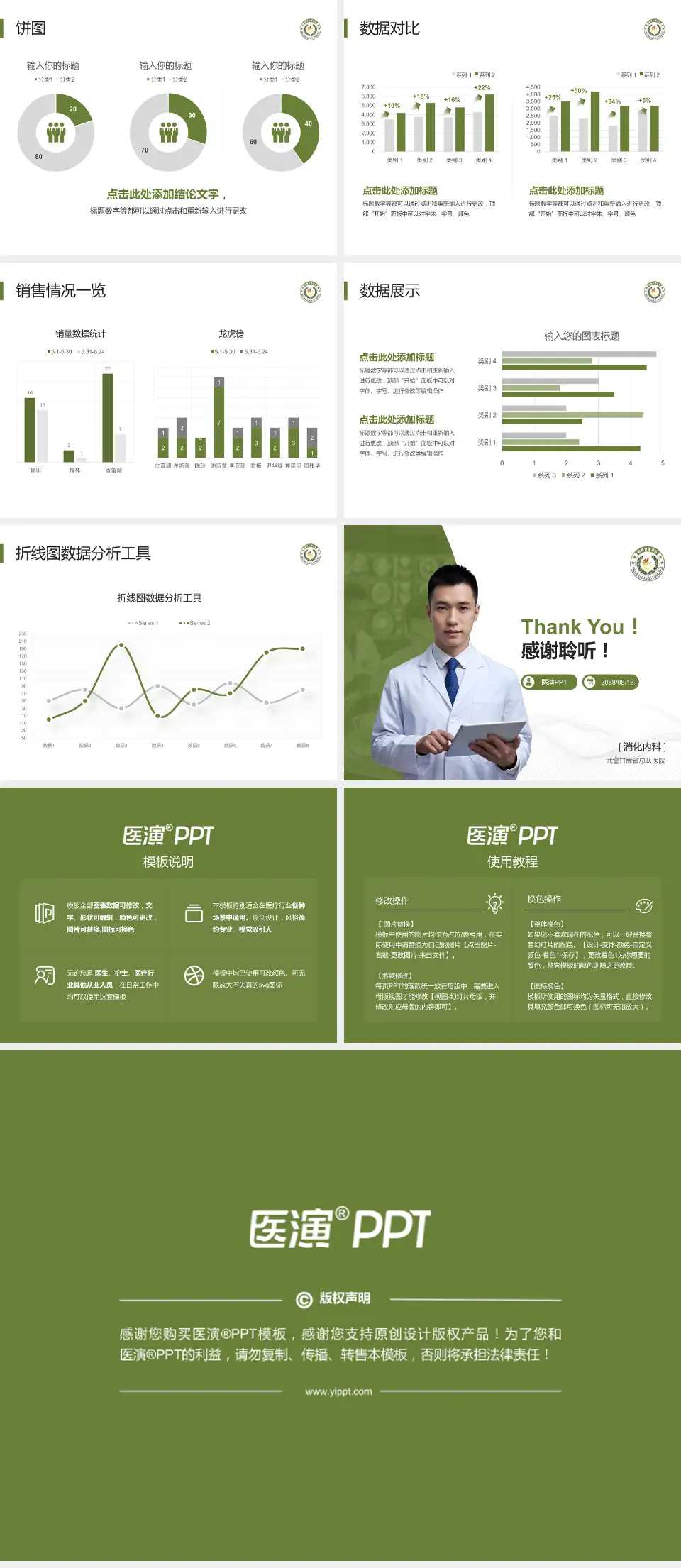 武警甘肃省总队医院病例分享与讨论PPT模板4:3格式幻灯片预览图4