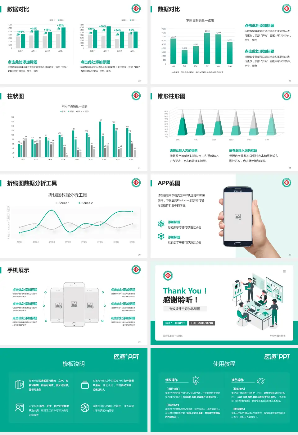 甘肃省康复中心医院财务与预算报告PPT模板16:9格式幻灯片预览图4