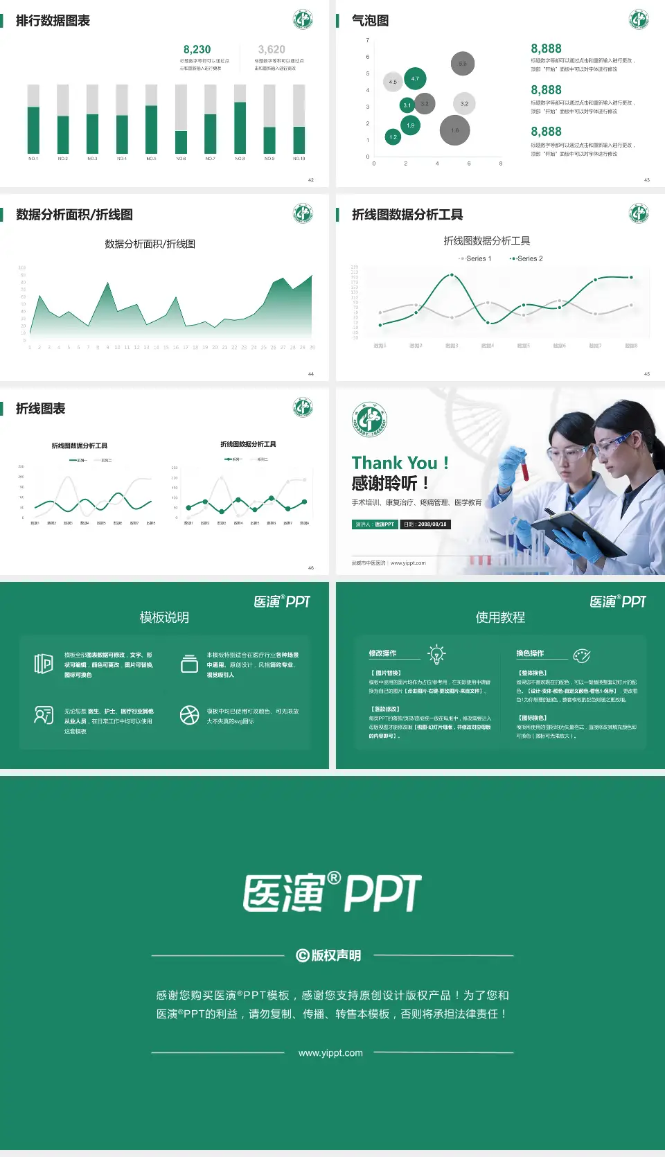 武威市中医医院科研成果展示PPT模板16:9格式幻灯片预览图6
