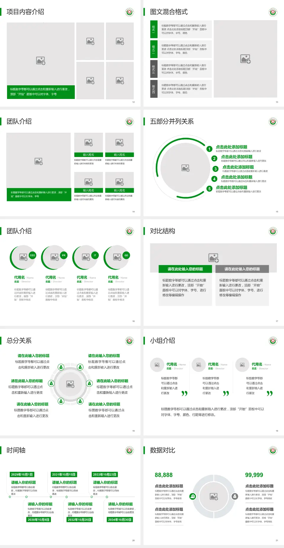 安康市中心医院医疗知识普及PPT模板4:3格式幻灯片预览图3